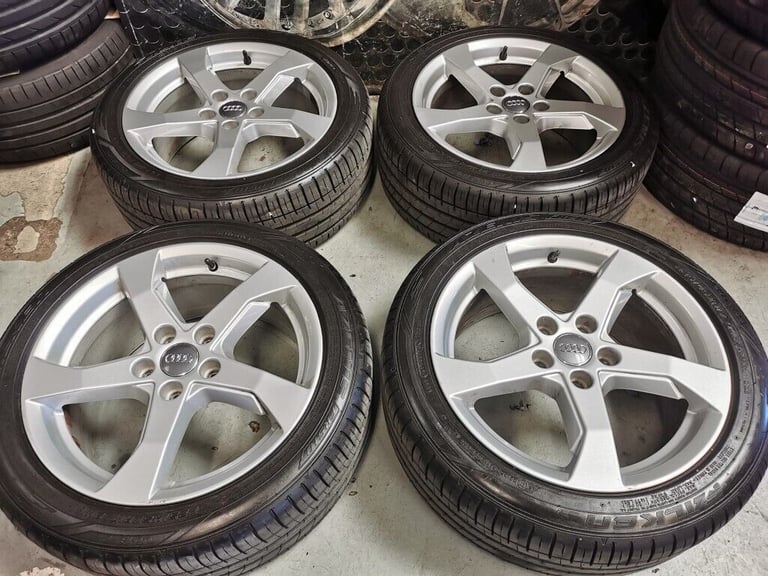 17" GENUINE AUDI A3 ALLOY WHEELS / TYRES - 5 X 112 FITMENT