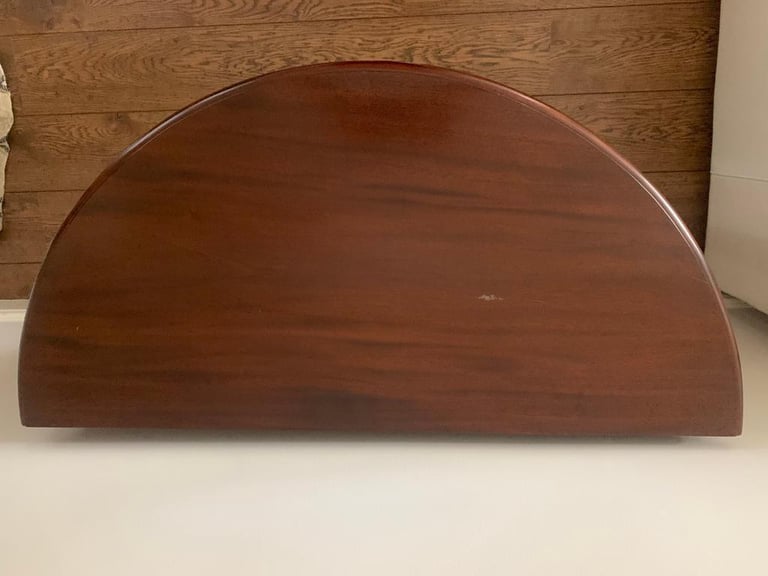 Barker & Stonehouse Mahogany solid wood, half moon table with drawer, 