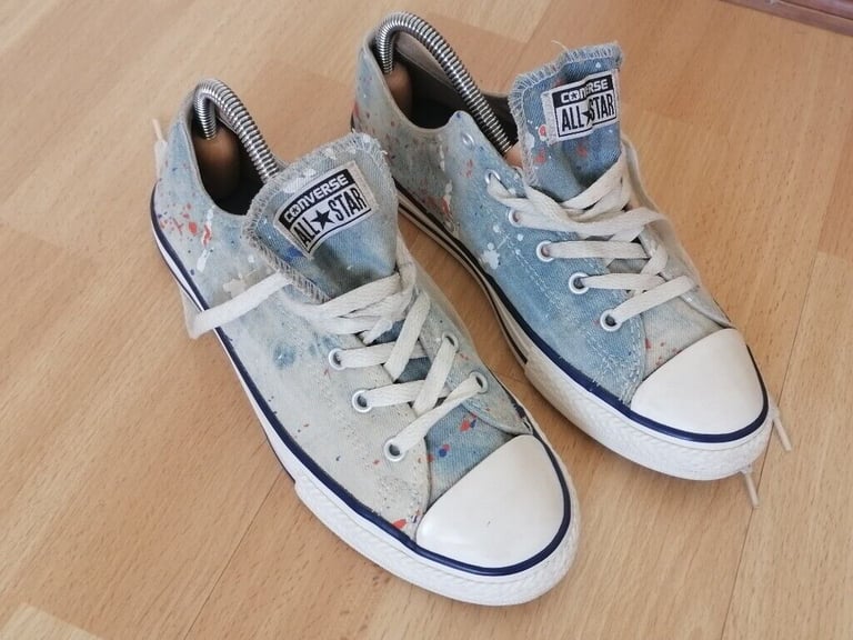 Vintage 90's CONVERSE ALL STAR Denim Canvas Pumps. Size : UK 5.5. EU 38 