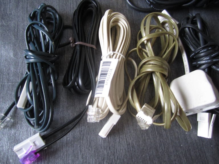 TELEPHONE AND ETHERNET CABLES NEVER USED