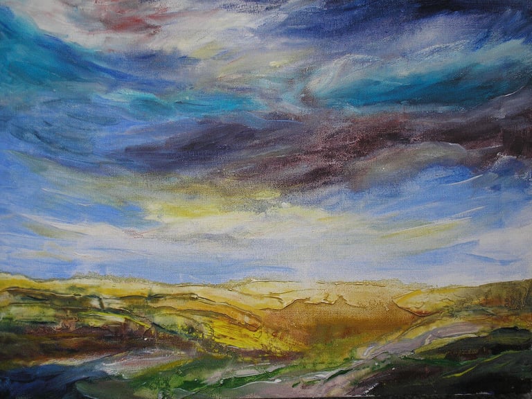 image for Original acrylic landscape painting on canvas
