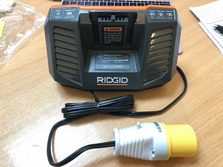 image for Ridgid/AEG R840095 Gen5X Genuine OEM Dual Chemistry Battery Charger 110 volt UK site 2019