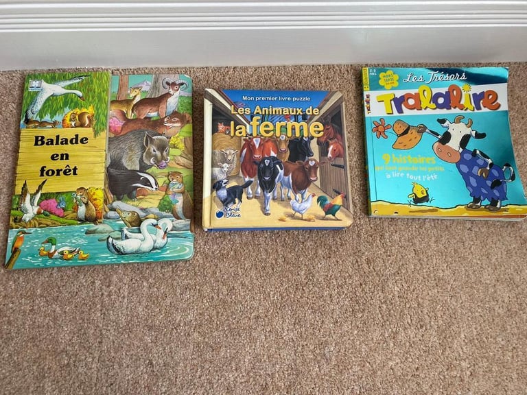 image for 3 french books for kids