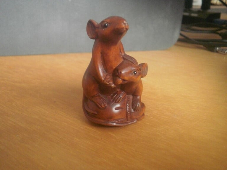 Netsuke gifts hand carved wooden collectable ornament over 302 to choose from