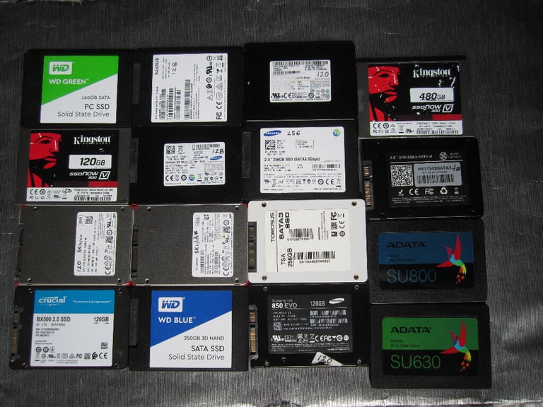 SSD 120,128,192,240,250,256,GB,2.5 HDD 500GB FOR LAPTOP/PC WITH WIN11+OFFICE WORKS ON ANY PC/LAPTOP
