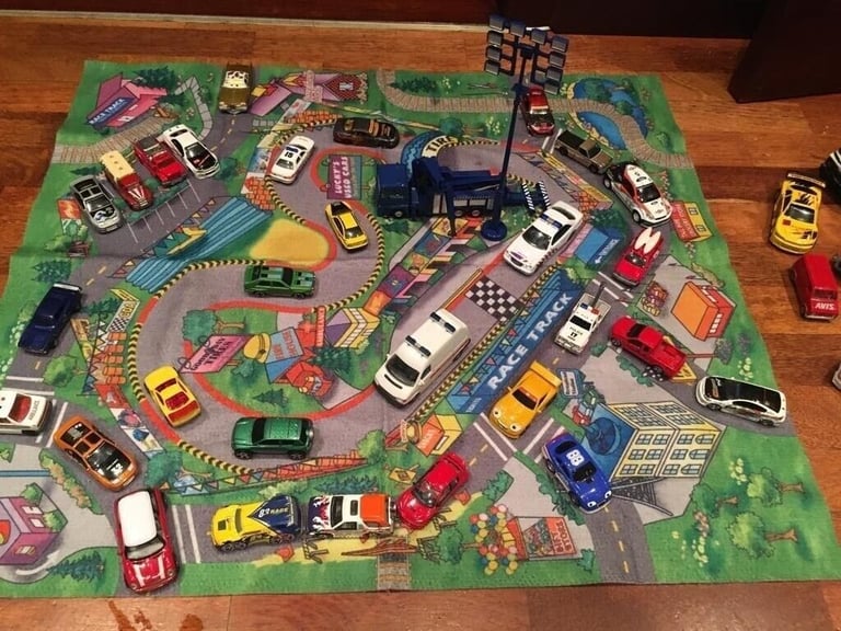 image for Play mat and toy car collection