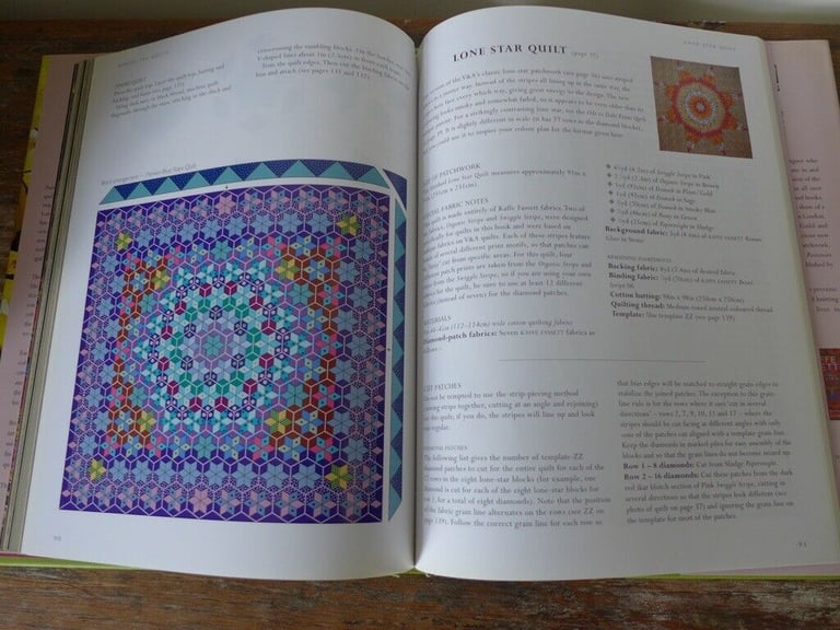 Collectable vintage hardback: KAFFE FASSETT'S V & A QUILTS. Illustrated.