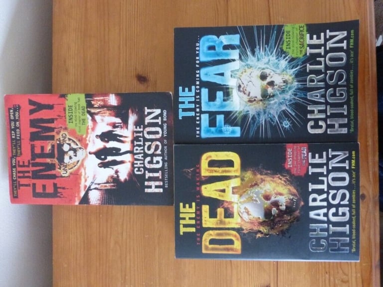 3x Charlie Higson The Enemy books (The Enemy, The Dead, The Fear) - teen fiction