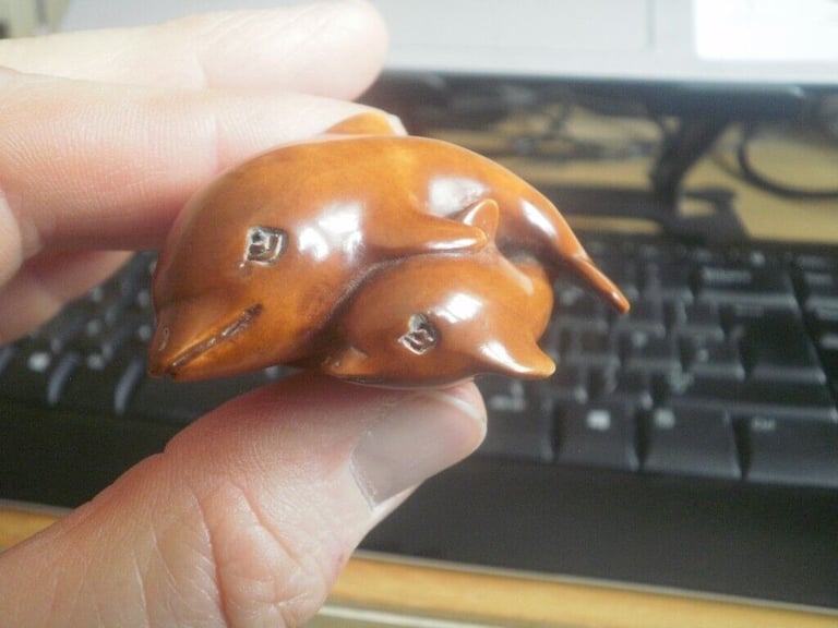 Netsuke hand carved wooden collectable ornament over 260 to choose from