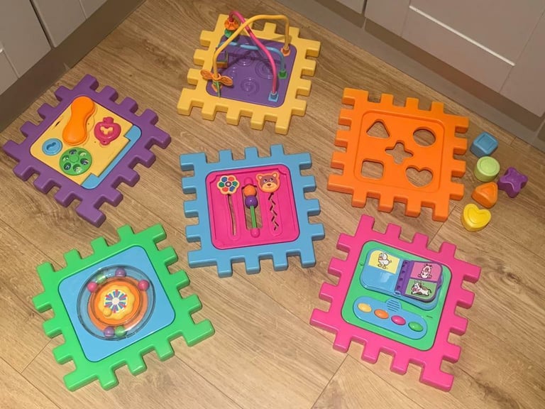 Multipurpose & Multicoloured Developmental Educational Activity Cube Toy 