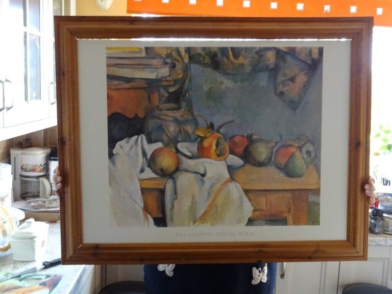 Print by  Paul Cezanne - in  Large Pine Frame - un glazed  