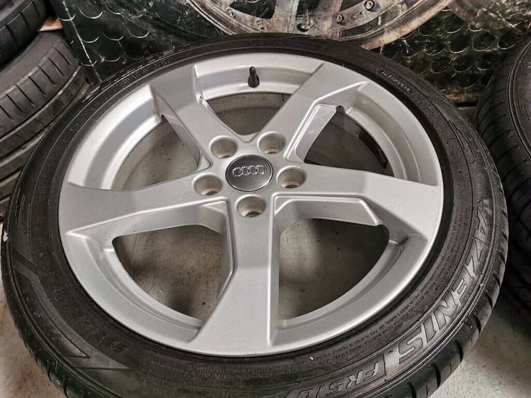 17" GENUINE AUDI A3 ALLOY WHEELS / TYRES - 5 X 112 FITMENT