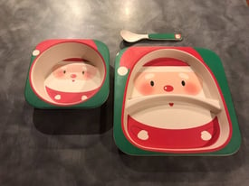 Santa Dinner Set (3 pieces) - For Babies/Toodlers