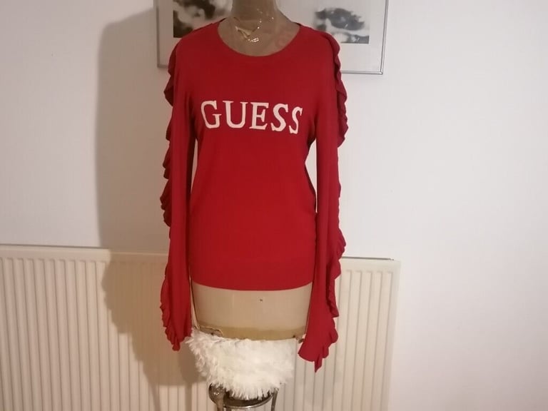  Designer GUESS Unusual Stylish Jumper. Ladies. Size : M