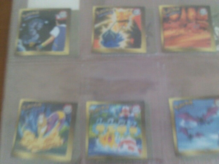 POKEMON SET 0F 18 MINT FOIL  STICKERS