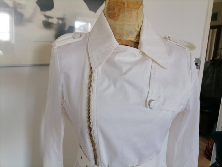 Rare Vintage 90's Designer KARL LAGERFELD Long Sleeve Utilty Dress. Ex Cond. Size : EU 40.