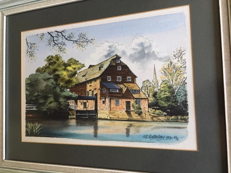 Limited Edition Mounted and Framed Print by F.A. Betteridge 1975 50/75 Hand Signed