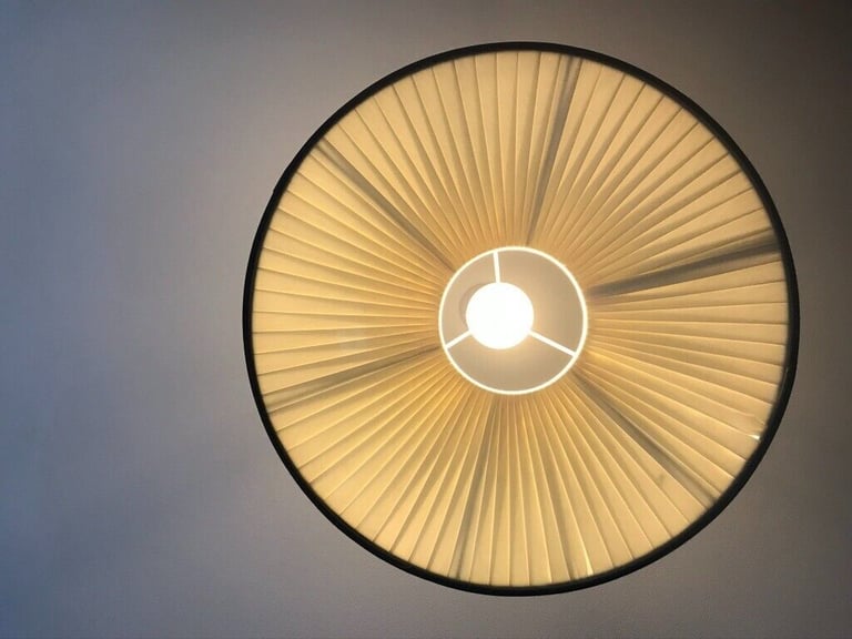 Beautiful Ceiling Pendant Lampshade (Grey) - Mint condition