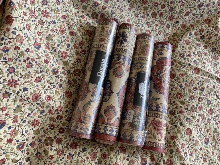 DORMA KALAMKARI, V&A COLLECTION, SINGLE DUVET, COVER, CURTAINS,PILLOW CASES, WALLPAPER BORDERS.ETC