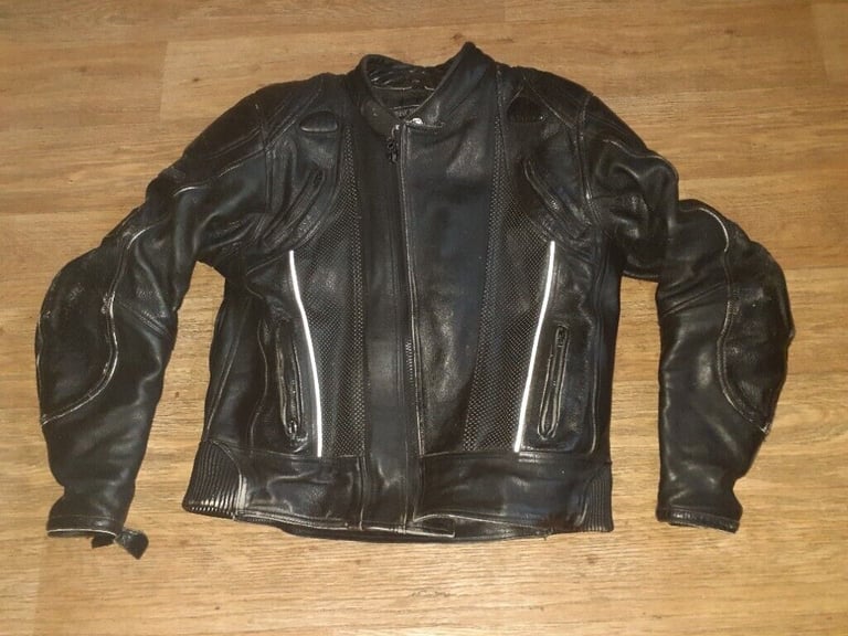 Frank thomas leather motorcycle jacket 42 | in Chesterfield, Derbyshire |  Gumtree