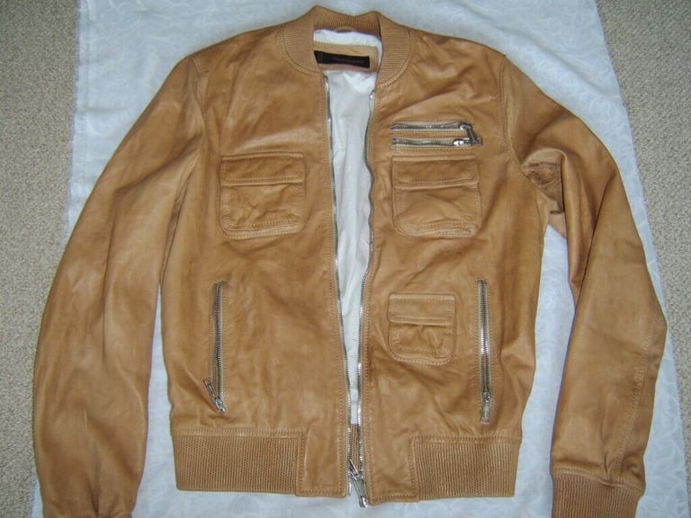 image for  Classic Leather Jacket UK Size 12