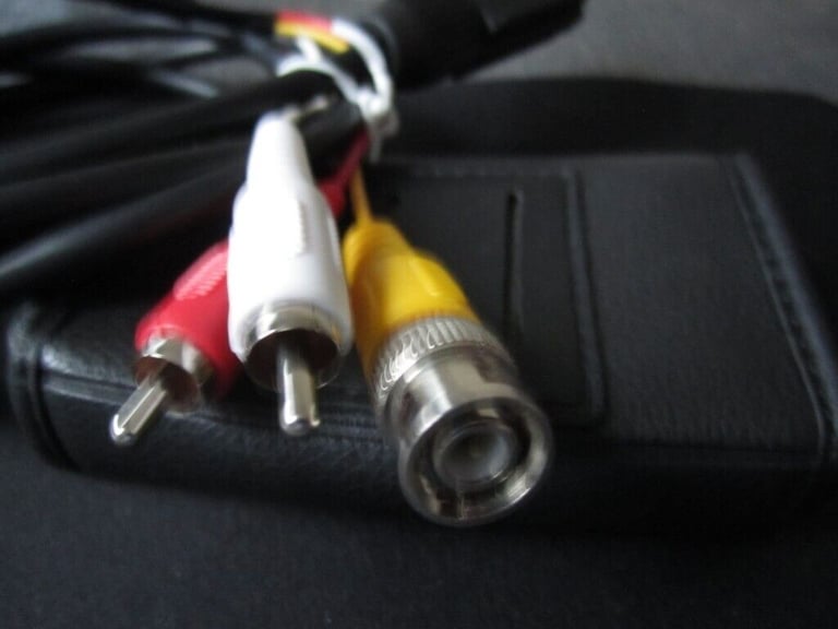  SCART to BNC Input and 2 Twin RCA/Phono Audio Video Cable Lead AV VCR CCTV NEW