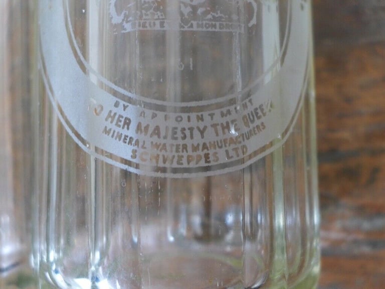 Collectable, Bar Display etc. TWO Antique Vintage Schweppes Soda Syphon Bottles, £25 for the two.