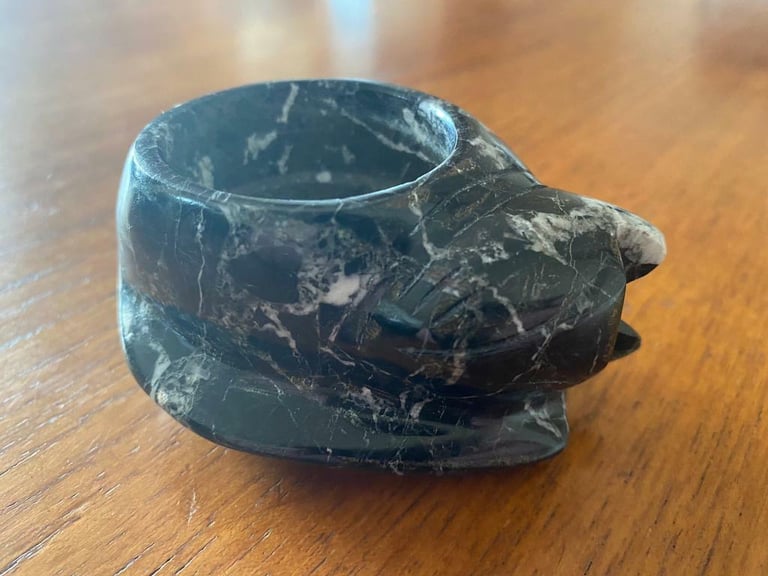 image for Himalayan Marble Cat Tea Light Holder