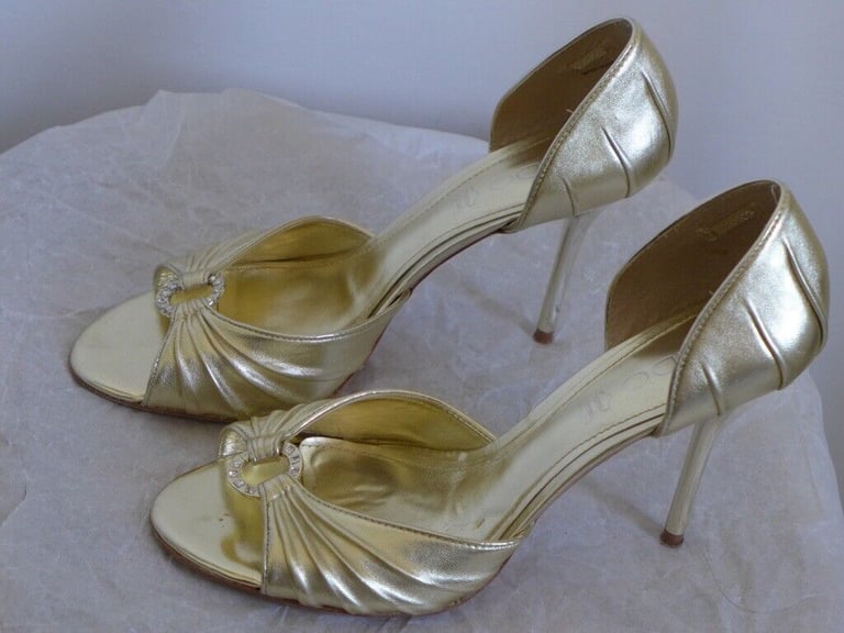 ALDO High Heels, size 39 (EU) 6.5 (UK). One pair silver, one pair gold. The Two pairs for £40.
