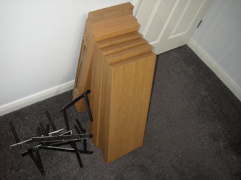 image for SKY BOX DVD TV AV X-BOX WALL MOUNTED FLOATING WOODEN SHELF STORAGE