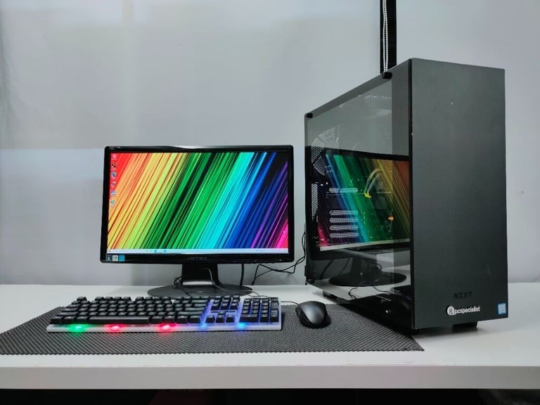 Gaming Computer PC Setup with Monitor | Intel i5 | 8GB RAM | GTX 1060
