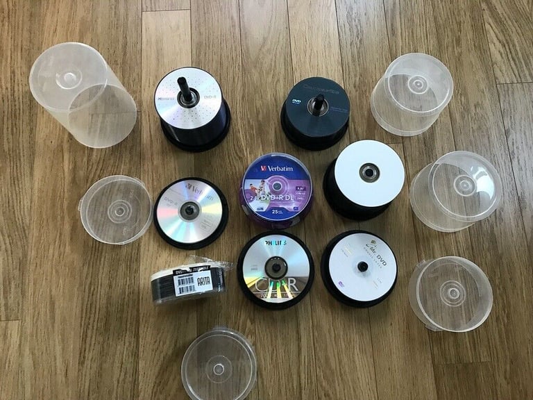 Selection Blank Media Recording Discs CDR DVD DL Verbatim Etc