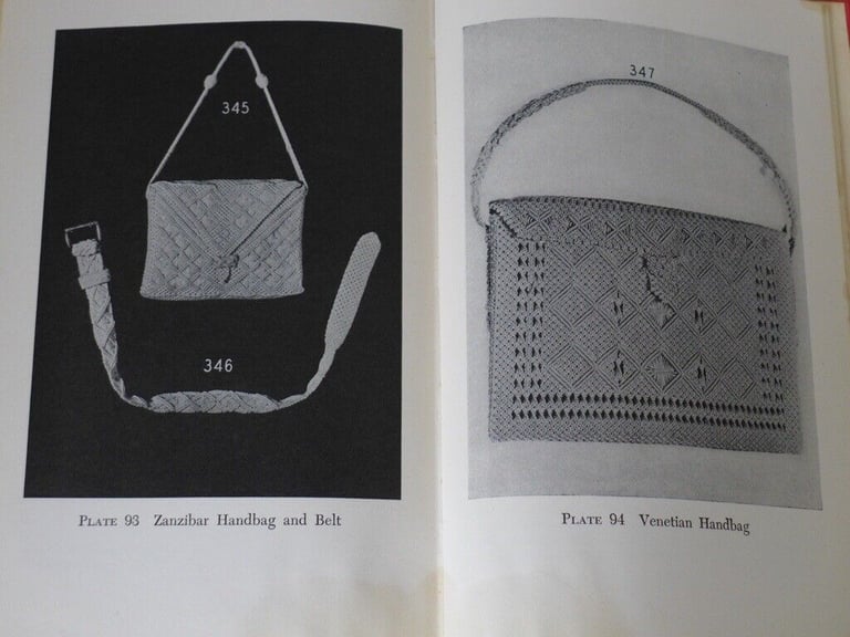 Collectable and rare vintage craft book: SQUARE KNOT HANDICRAFT GUIDE. Otherwise known as MACRAME.