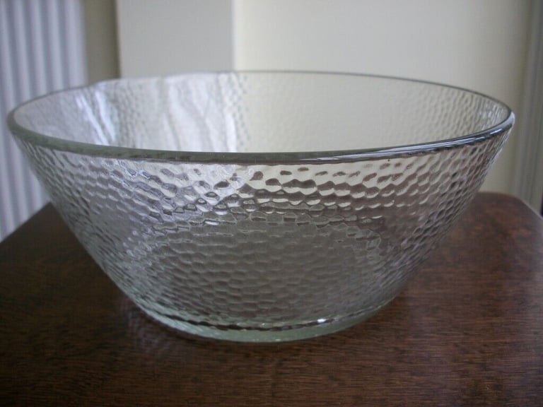 image for Brand new textured glass fruit bowl