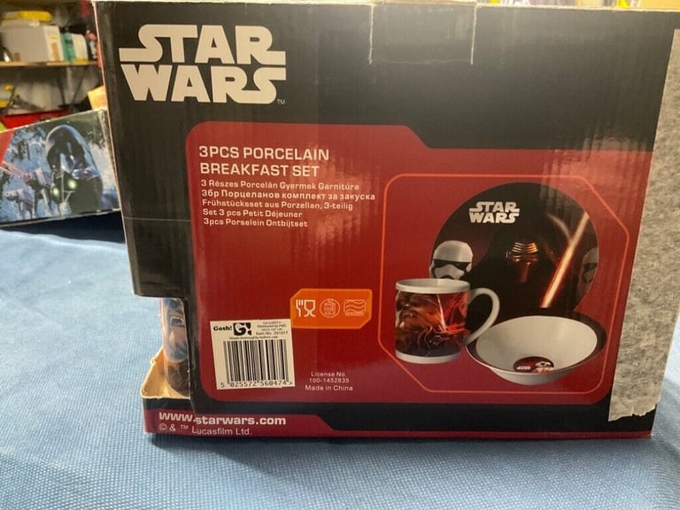 image for A Star Wars 3 Piece Porcelain Breakfast Set