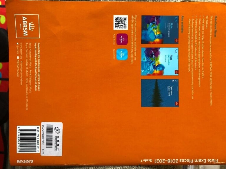 ABRSM Flute Grade 7 Exam book 2018-2021