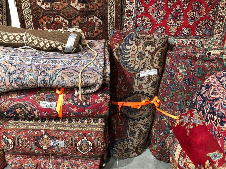 Preowned Hand knotted rugs 