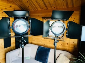 2 x Dimmable Redhead 800W Continuous Studio Spot Light Photo Video