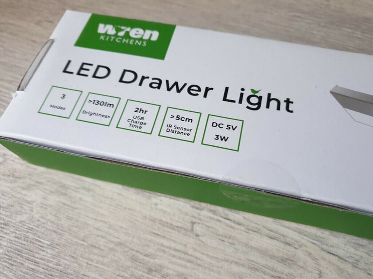 💡 USB Rechargeable LED Light PIR Sensor Cupboard Home Wren Kitchens