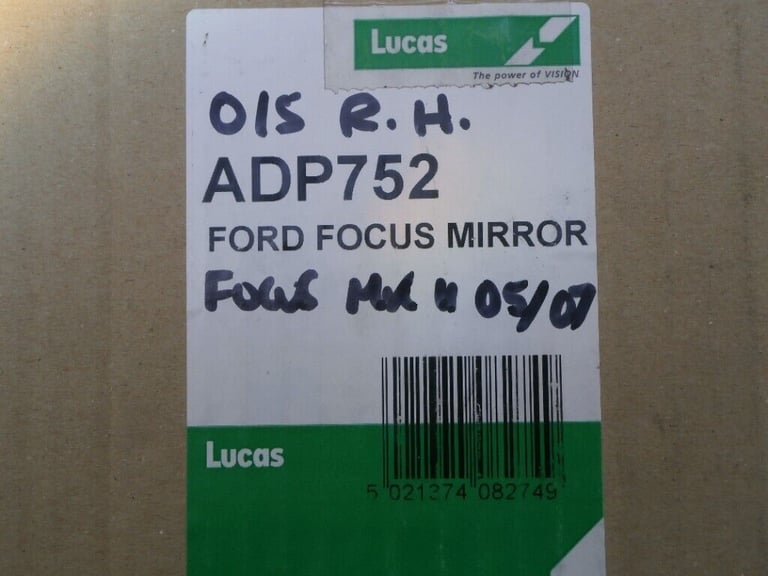 QUALITY LUCAS FORD FOCUS MK 11 2007> O/S  R/H DOOR MIRROR
