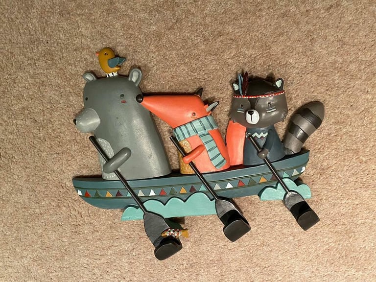 image for NEW Decorative Kid coats / Bags hanger with 3 hooks 
