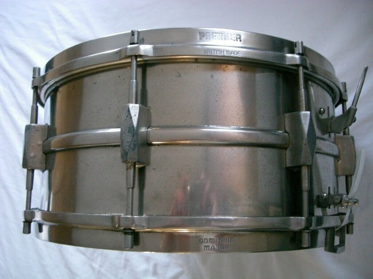 image for Premier Dominion Major NOB snare drum  14 x 6 1/2 - 'England 1930s - Modded - Vintage