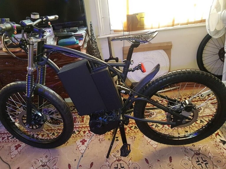 image for Electric bike off road use only, black panther is a super bike . 72V or 60V  it's unbelievably fast
