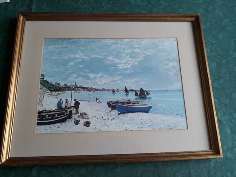 image for Monet's The Beach at Sainte Adresse