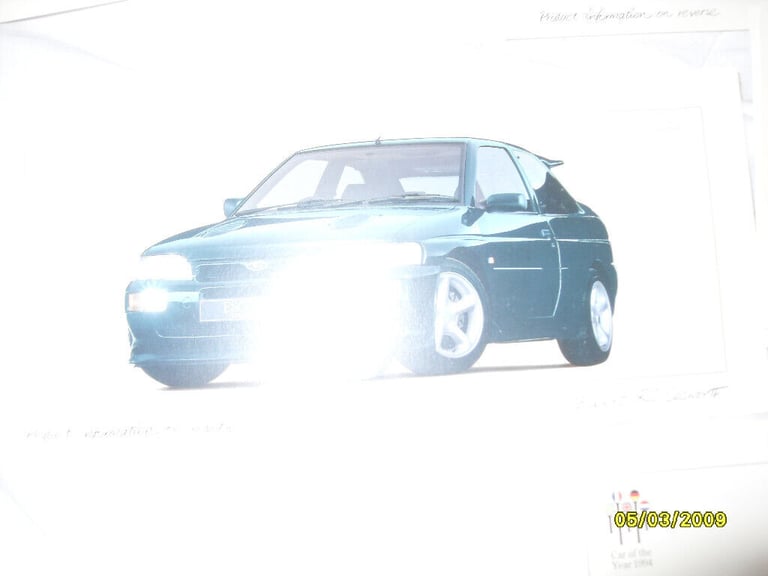  ford escort rs  cosworth etc original car sales brochure 1994 all cars