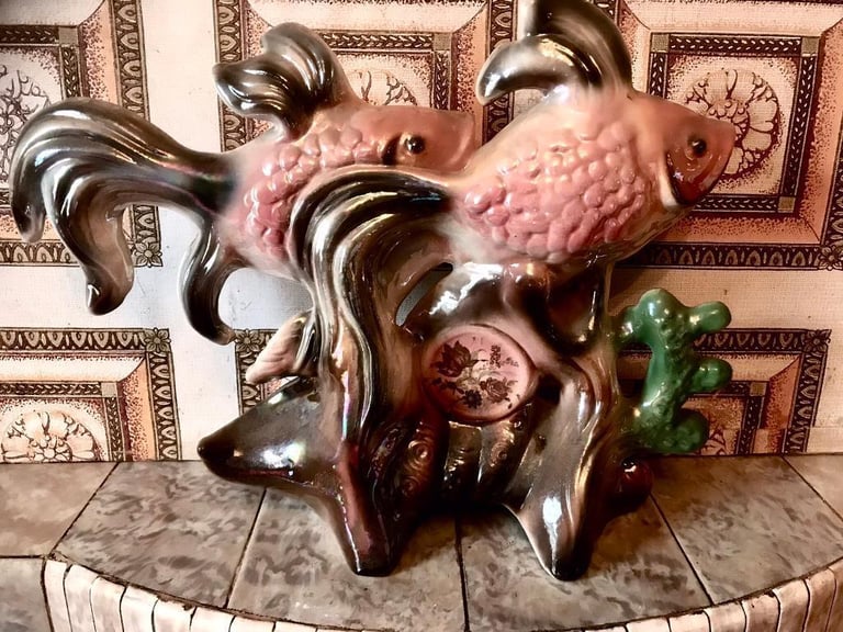 image for Large Vintage Kitsch Fish  - Italian Style Ornament  Mid - Century.