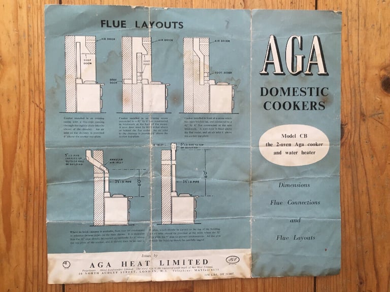 2 vintage AGA leaflets £2 ea/£3 both. Great for display! Happy to post.