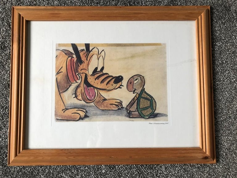 image for Pluto print in frame - child’s nursery gift idea