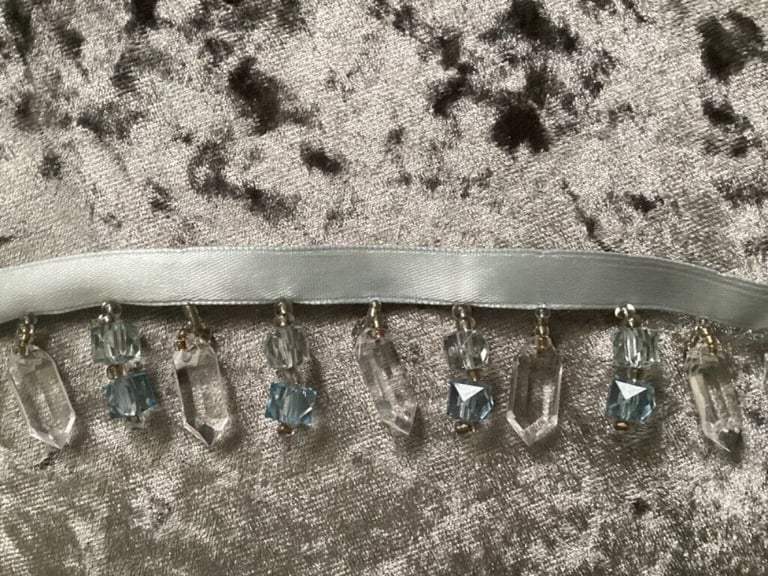 image for Blue crystal bead trimming 