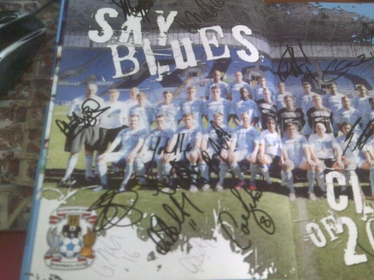 MULTI SIGNED COVENTRY CITY Football  ANNUAL 2013 H/B  